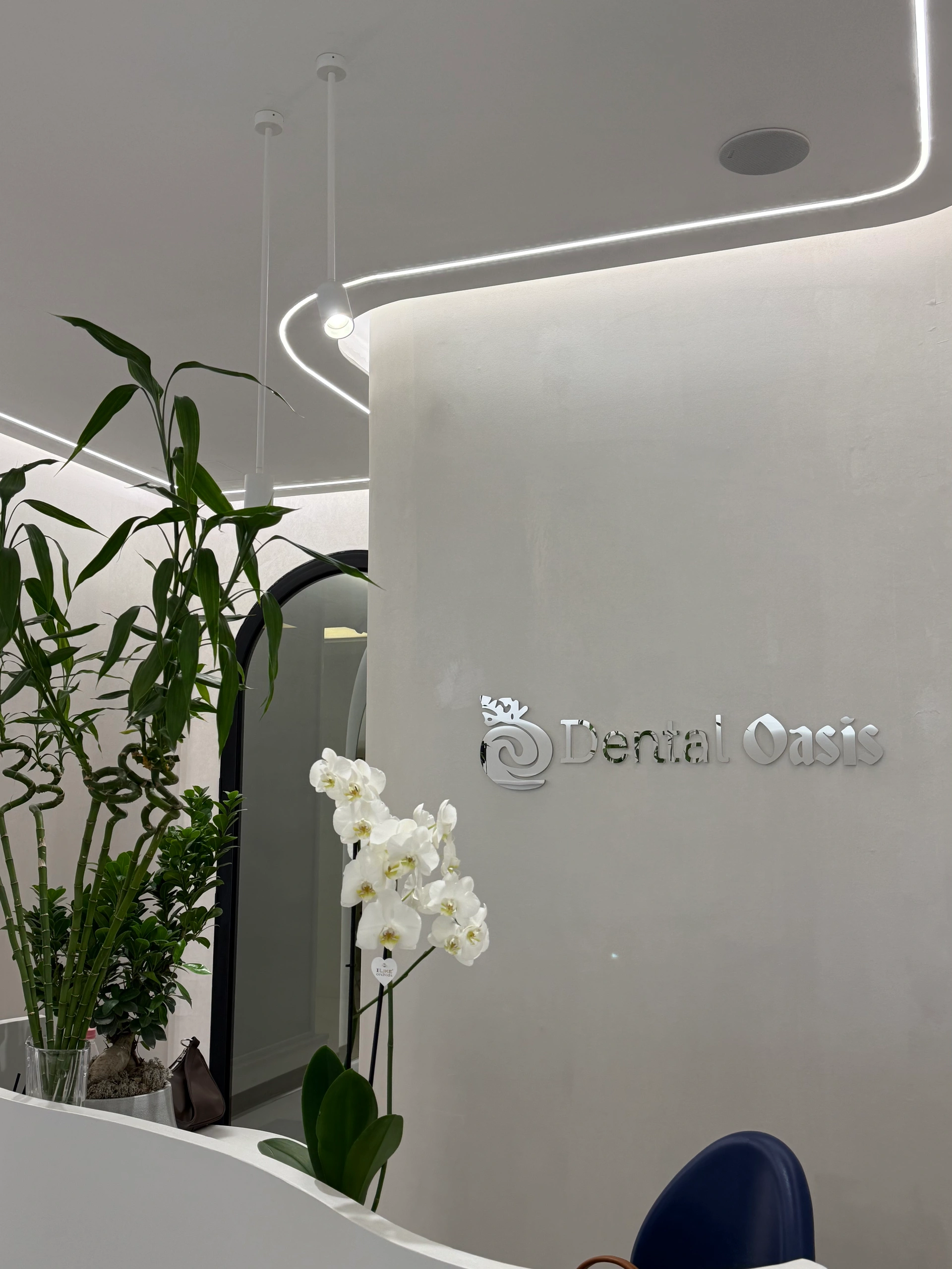 The reception at Dental Oasis Tirana