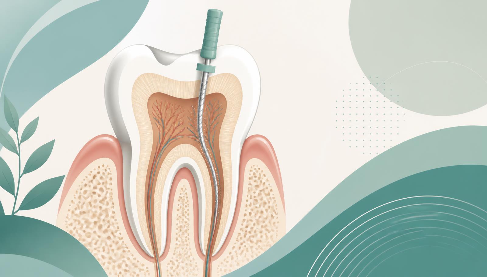 Dentist performing root canal treatment on a patient at a dental clinic in Tirana, Albania